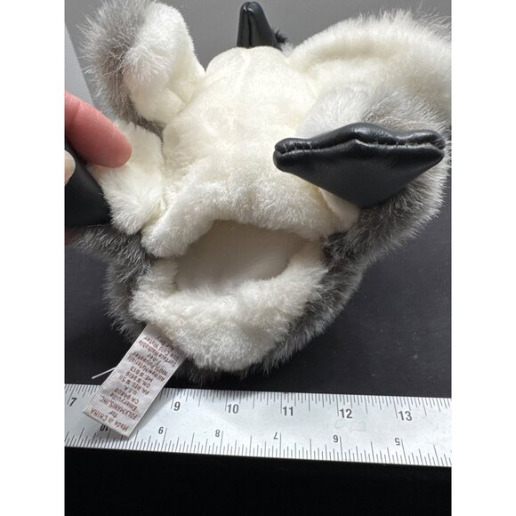 Folkmanis Penguin Plush Hand Puppet Black White Gray Small Hand 9" - Picture 10 of 10